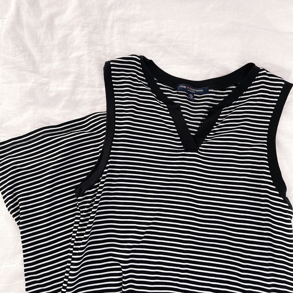 Striped Summer Tank Long Dress